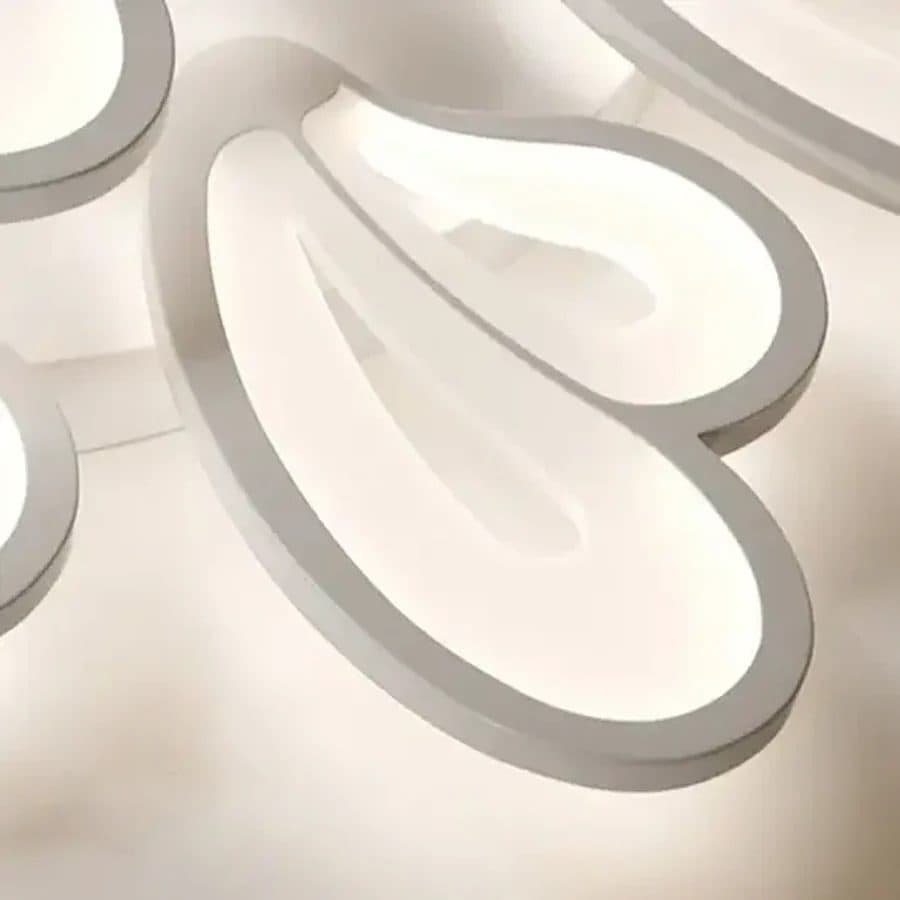 Lustra LED 95W 5 Petale, Alb, Dimabila, Flippy — imagine 2