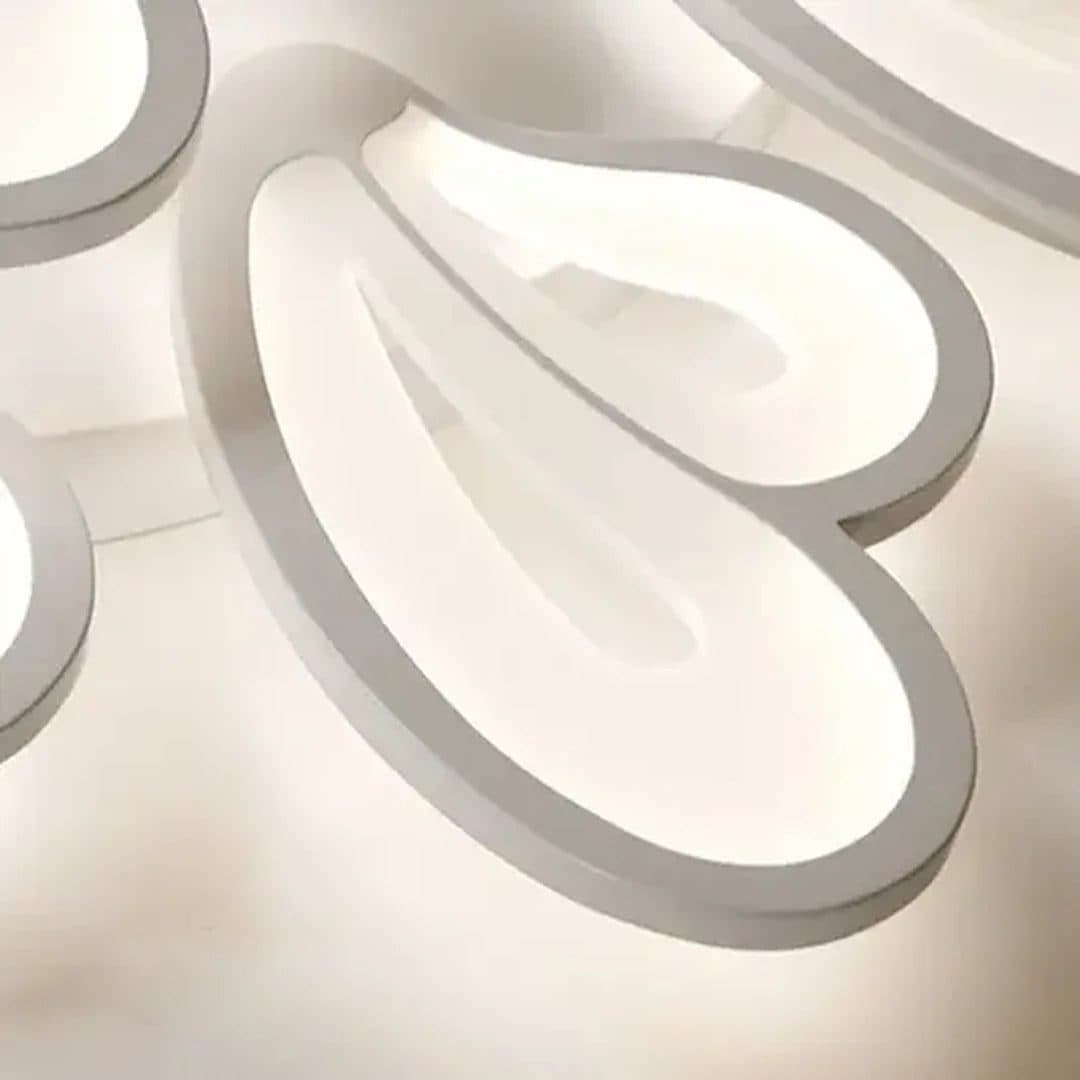 Lustra LED 95W 5 Petale, Alb, Dimabila, Flippy — imagine 6