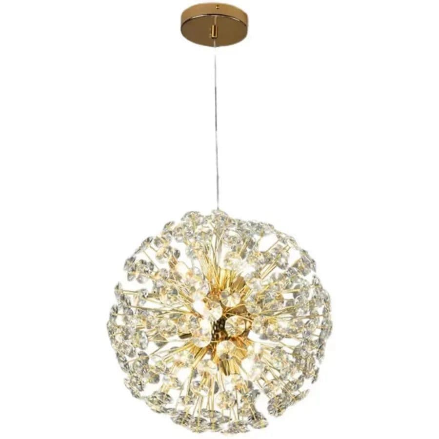Candelabru Flippy Cristal MINUET 8x G9, Diametru 40cm, Auriu Lucios, Inaltime Reglabila — imagine 4