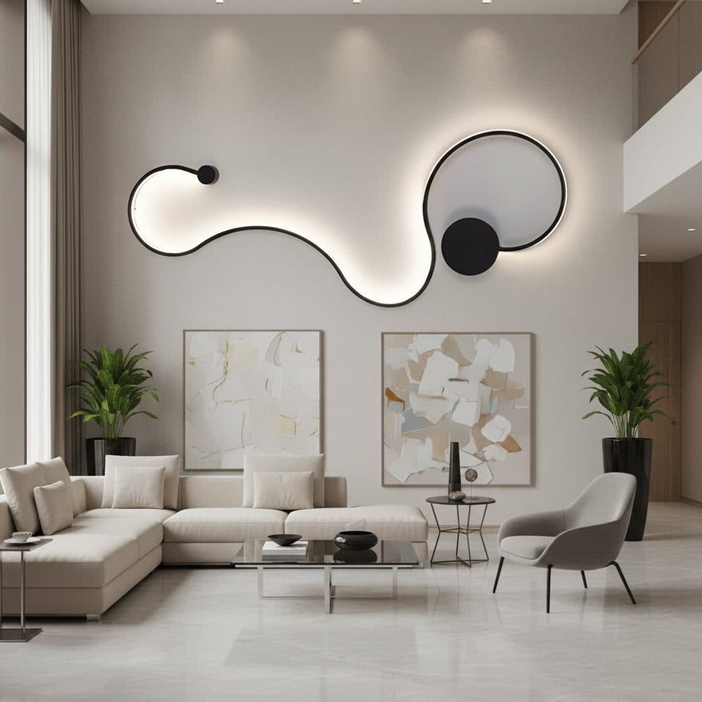 Aplica LED Flippy Delilah 36W Decorativa Lumina Rece/Calda/Neutra Metal si Silicon Negru — imagine 15