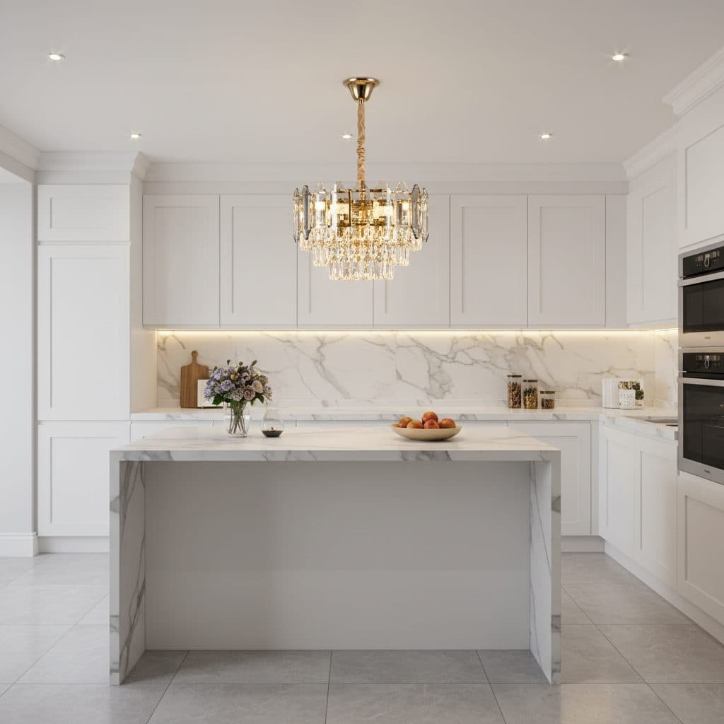 Candelabru Flippy Cristal 3 x E14 Auriu — imagine 6