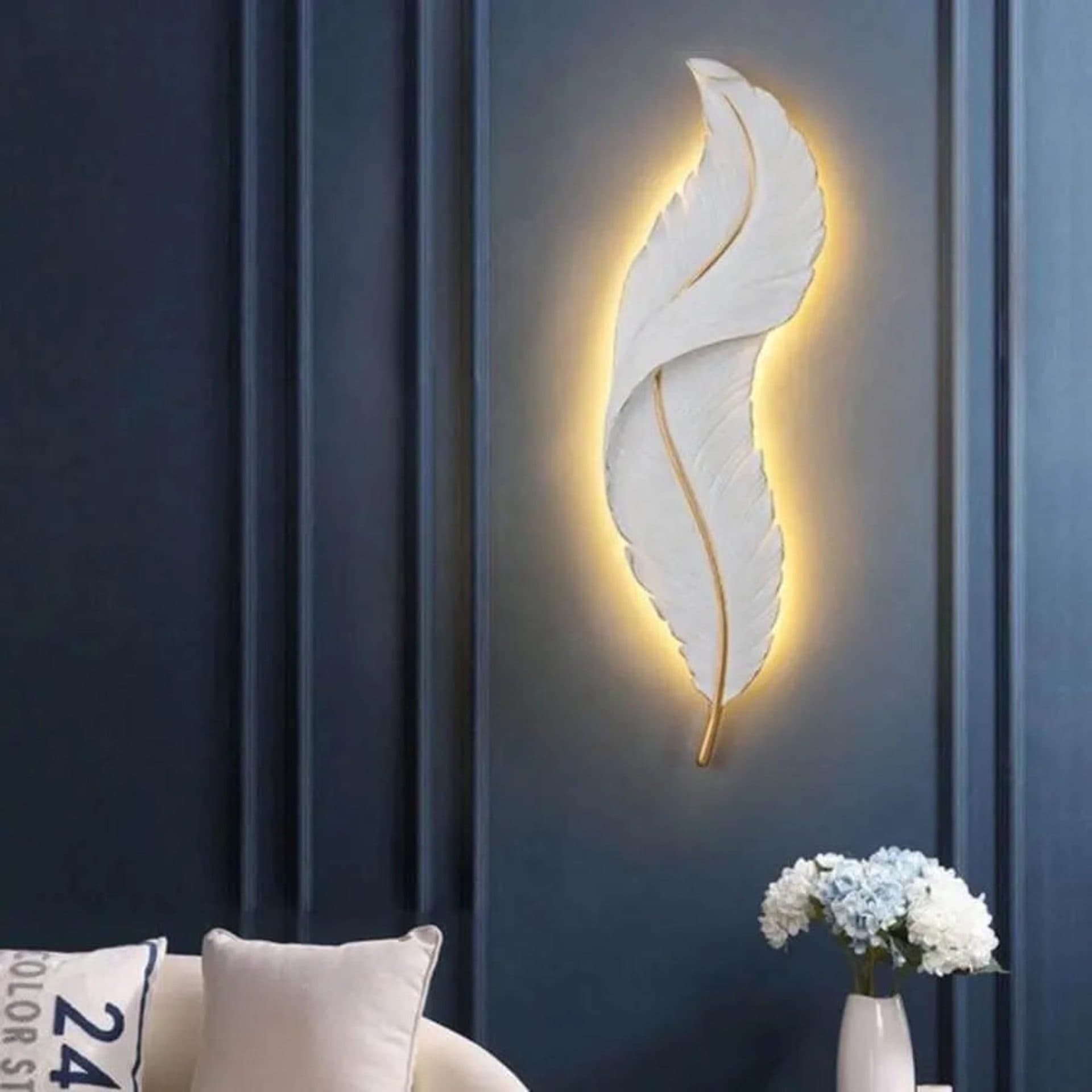 Aplica LED Flippy Forma Pana 36W 87cm Alb/Auriu — imagine 3