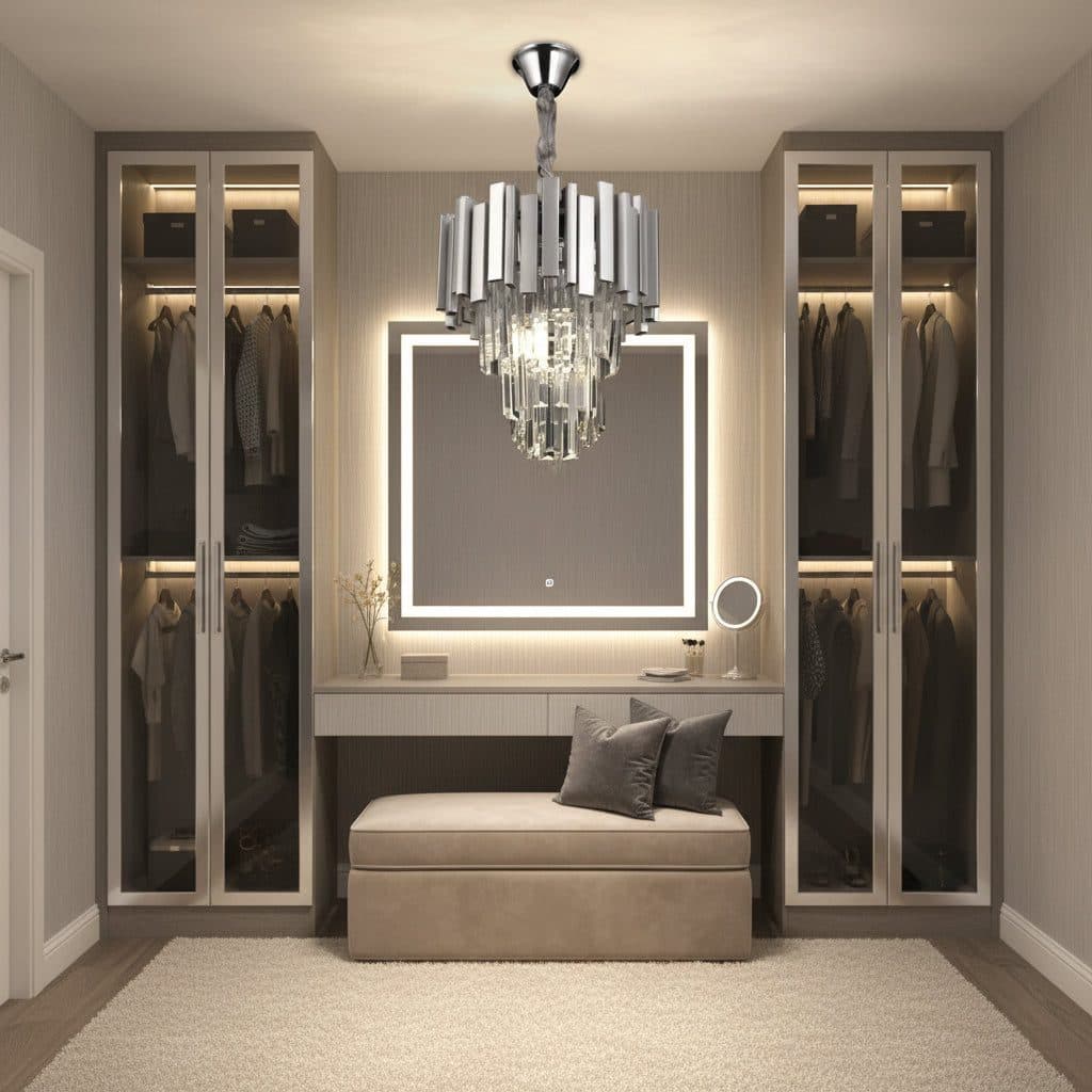 Candelabru Flippy Cristal BLOIS Petito 3x E14 Argintiu — imagine 8