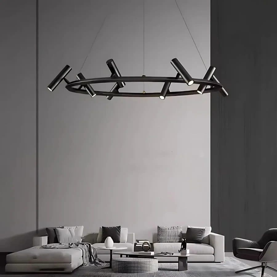 Lustra LED Flippy 29W Lumina Neutra Negru — imagine 1