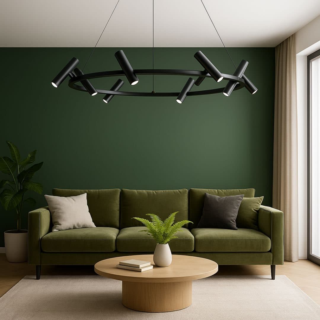 Lustra LED Flippy 29W Lumina Neutra Negru — imagine 6