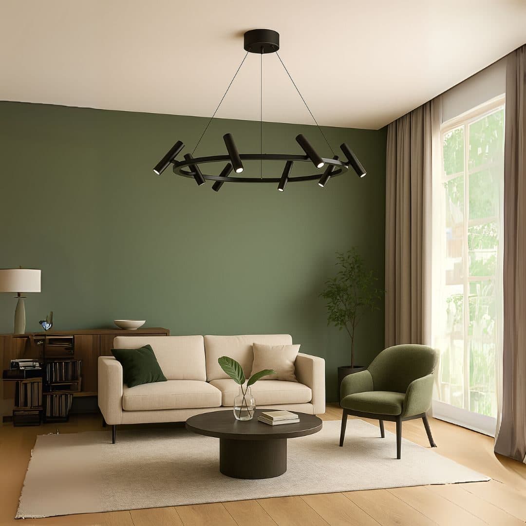 Lustra LED Flippy 29W Lumina Neutra Negru — imagine 11