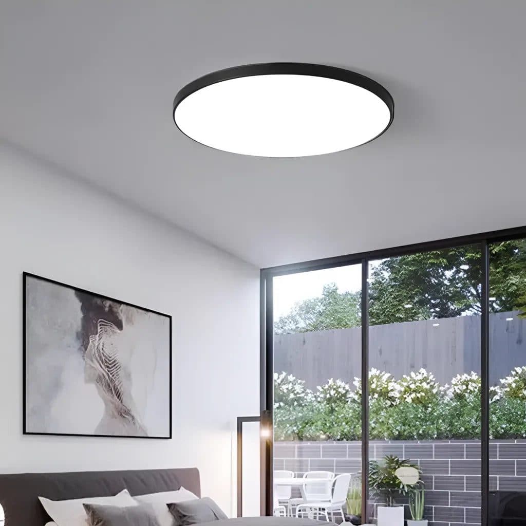 Plafoniera LED Flippy SOLIS 37cm 32W Lumina Rece Negru — imagine 2