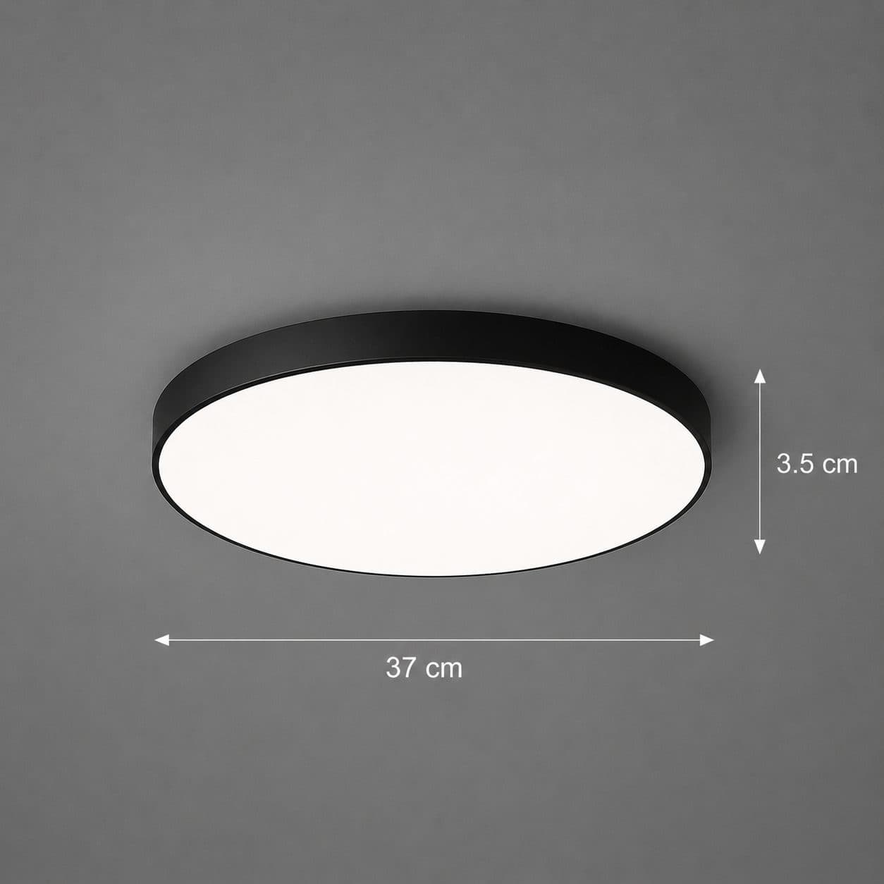 Plafoniera LED Flippy SOLIS 37cm 32W Lumina Rece Negru — imagine 4