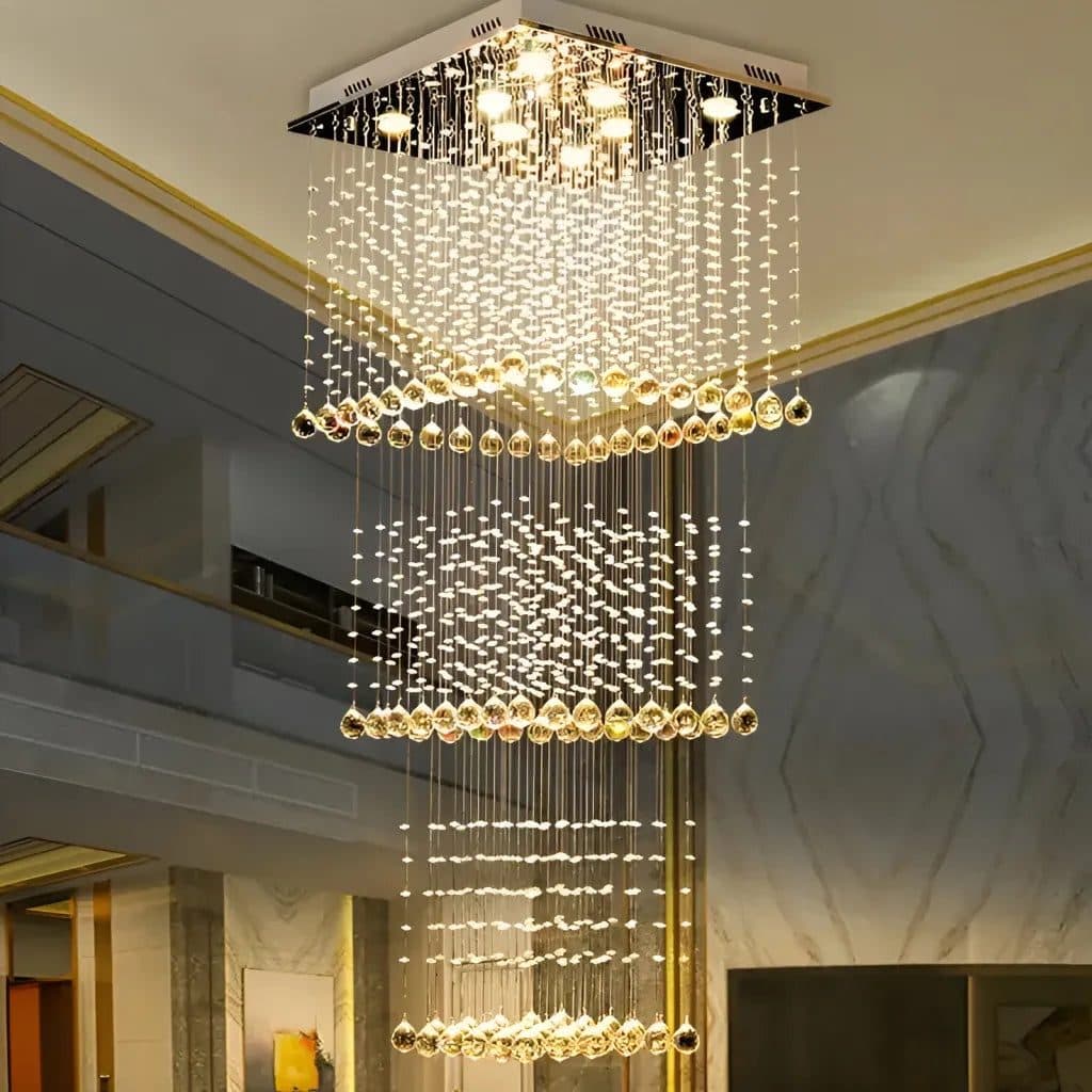 Candelabru Flippy Cristal LED 80W Palatina Auriu — imagine 14