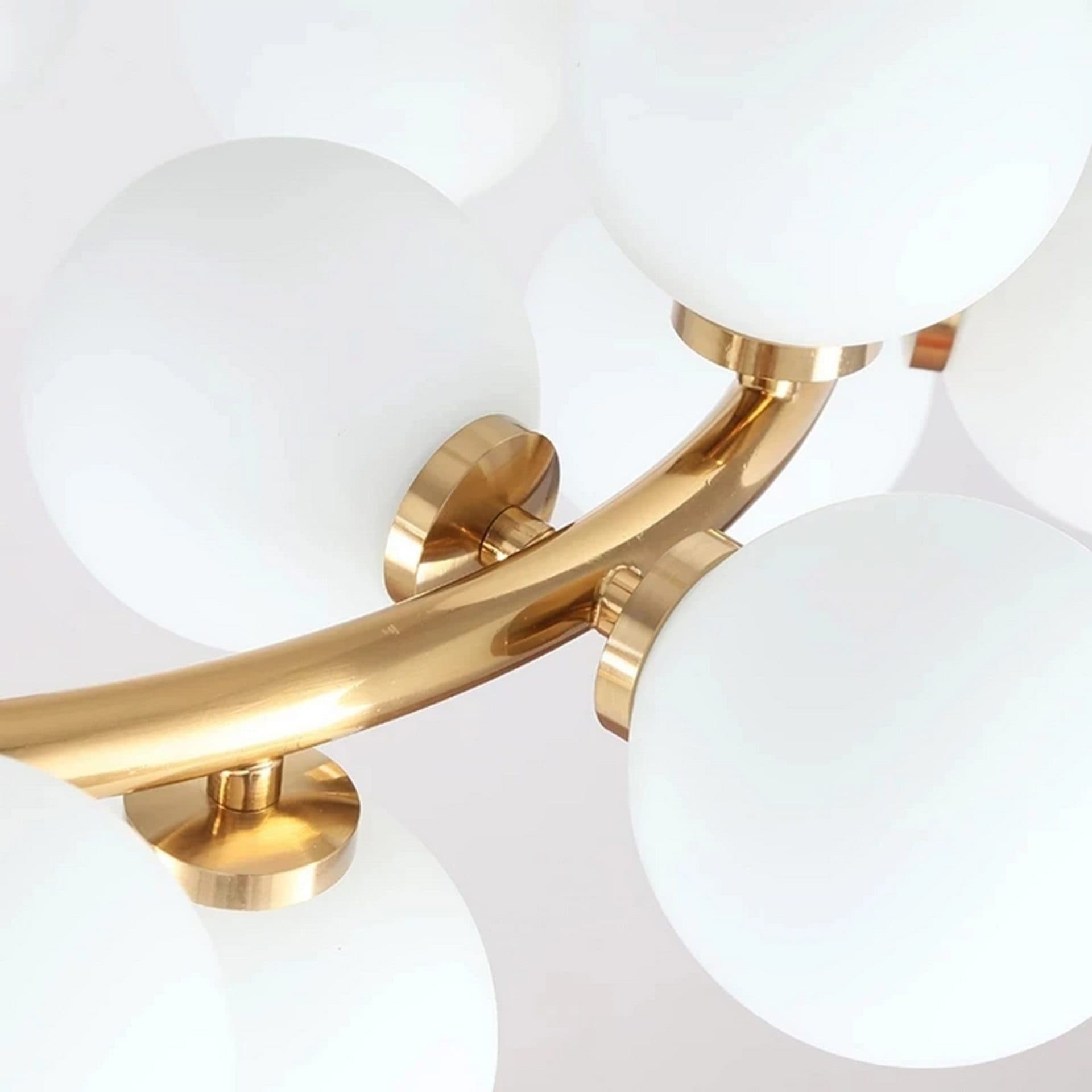 Lustra Loft Chamber 15x G9 Auriu Metal Modern — imagine 3