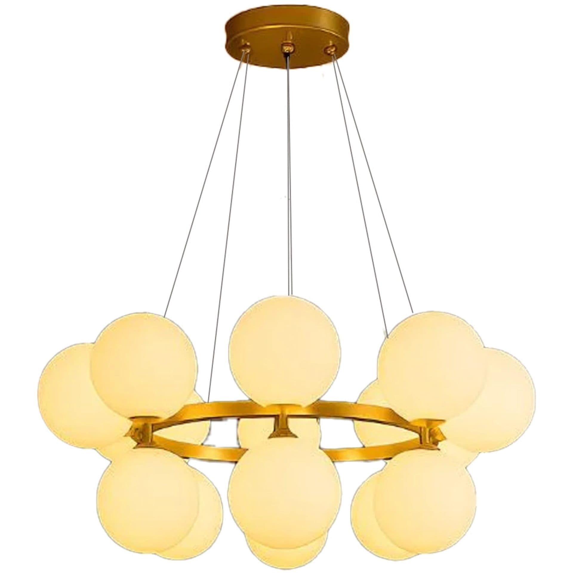 Lustra Loft Chamber 15x G9 Auriu Metal Modern — imagine 4
