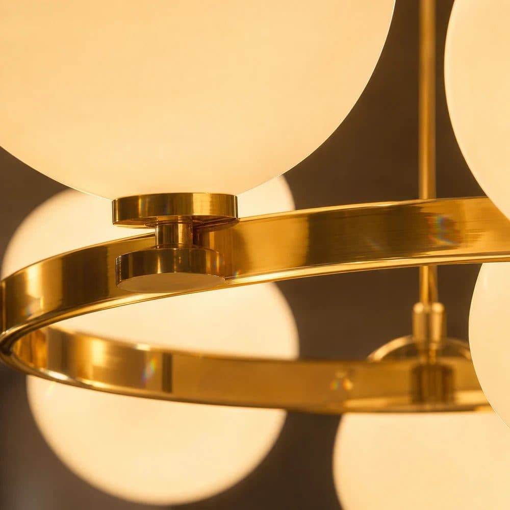 Lustra Loft Chamber 15x G9 Auriu Metal Modern — imagine 6