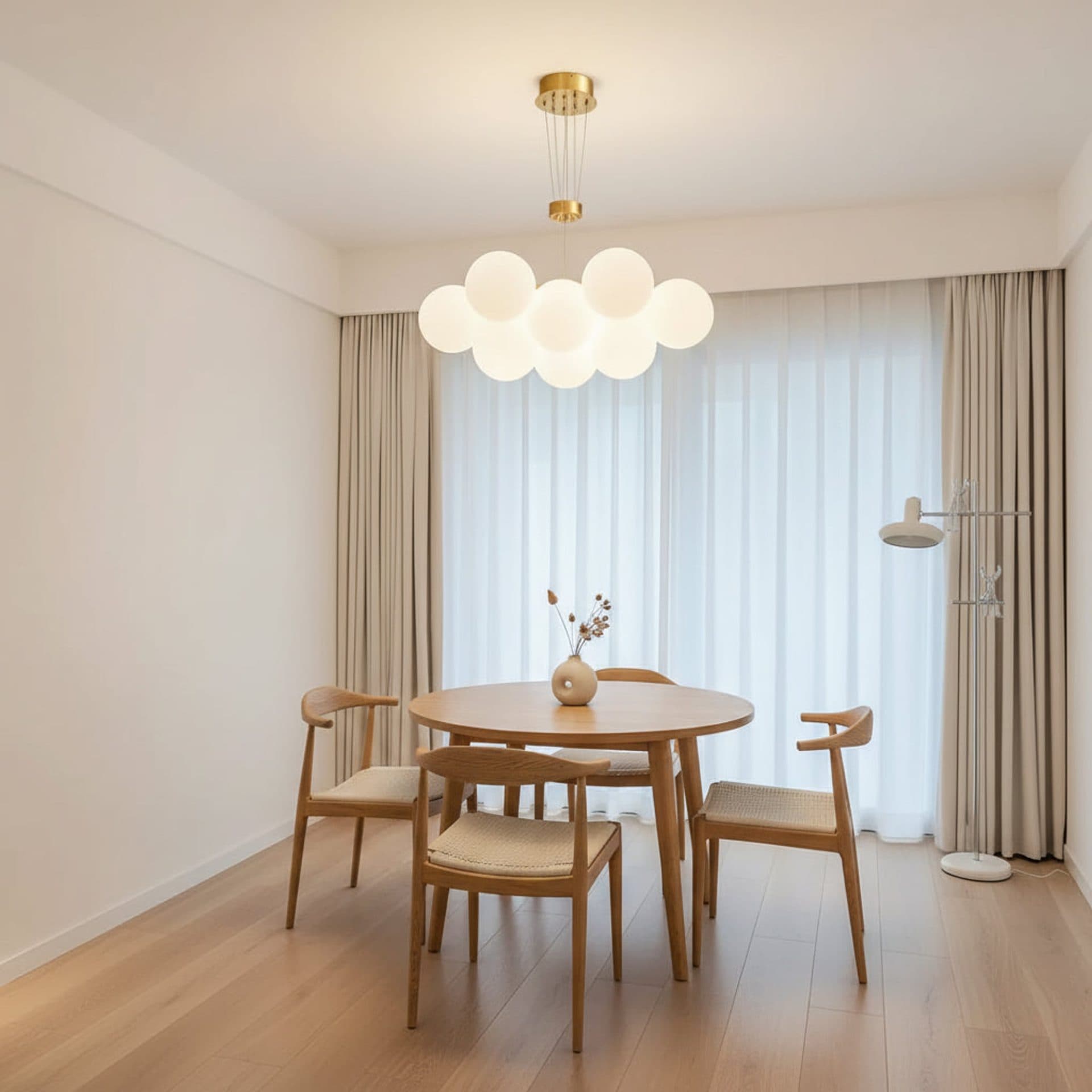 Lustra moderna LOFT Bagliore, 9 globuri, soclu E27, inaltime reglabila, auriu — imagine 4