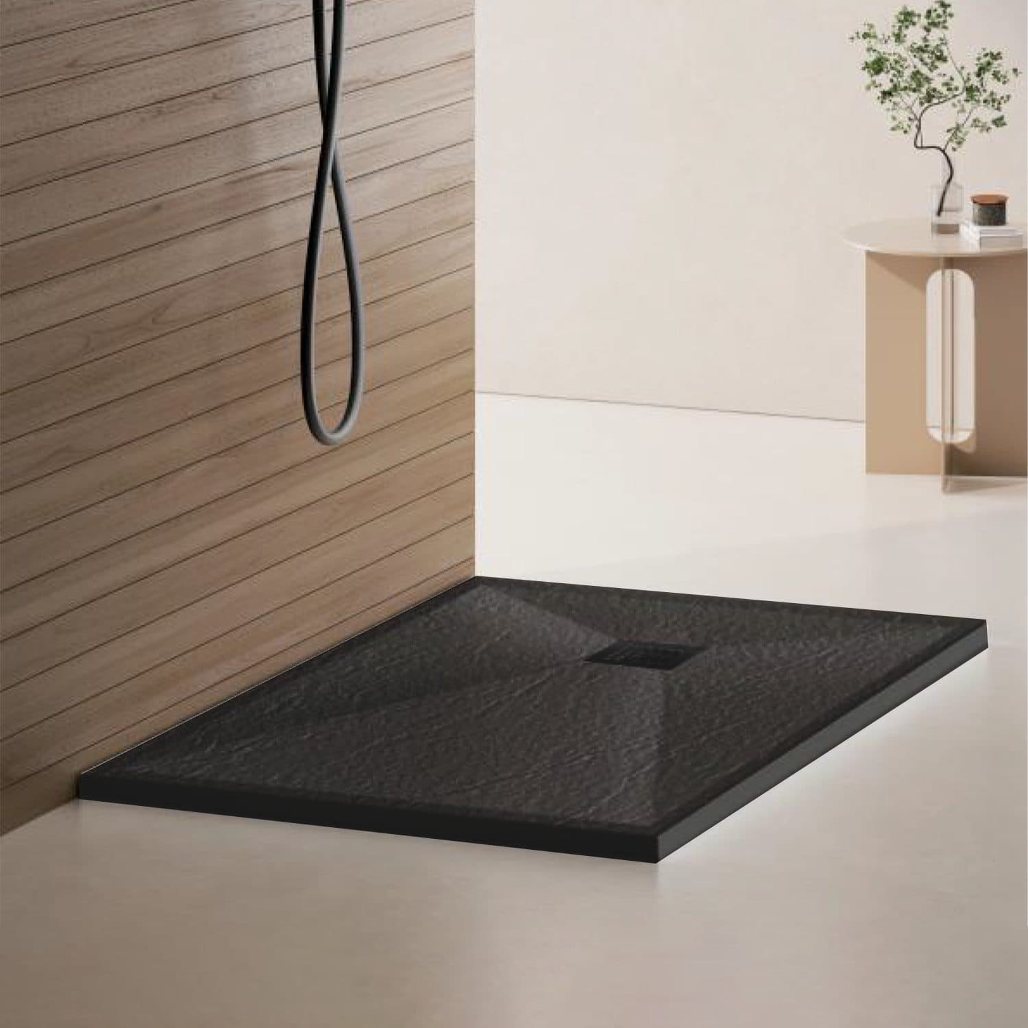 Cadita de dus Flippy dreptunghiulara 80x100 cm slim 3 cm gri inchis — imagine 7