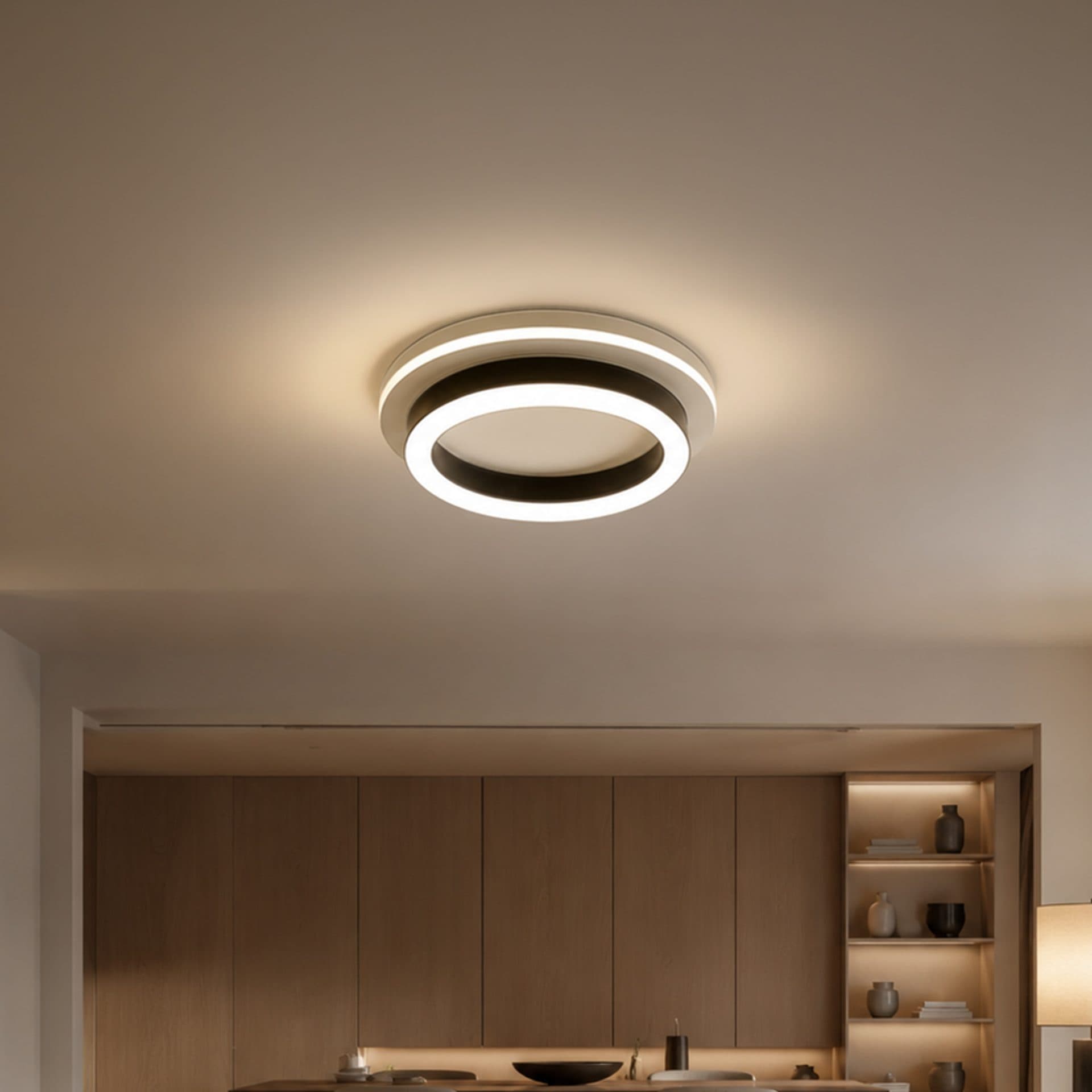 Lustra LED Flippy 25W Diametru 20cm Rotunda Negru — imagine 1