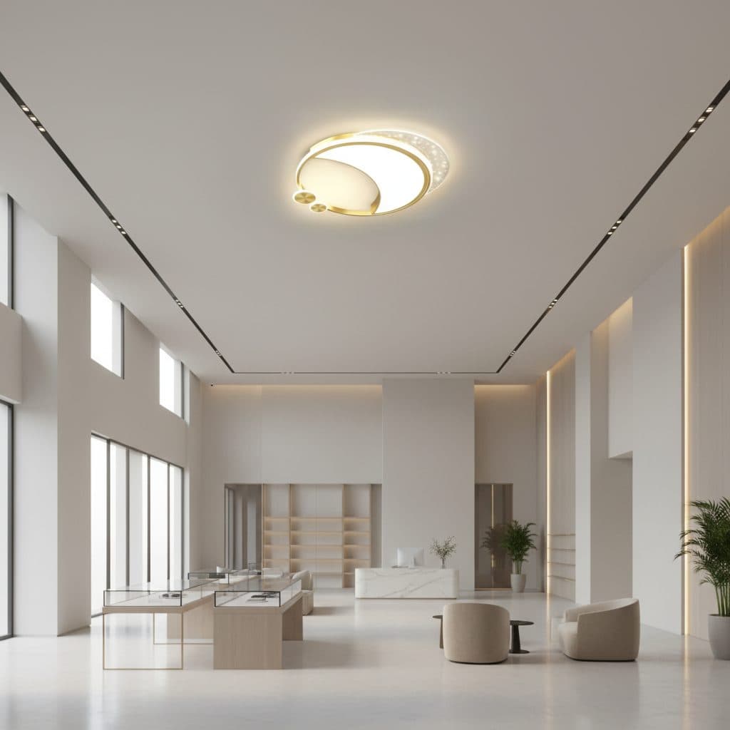 Lustra LED Marco Flippy, 76W, Dimabila, Auriu, Metal, Acril si Sticla — imagine 7