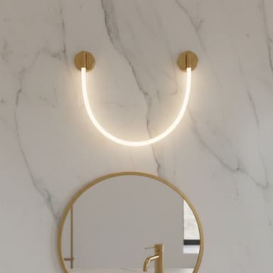Aplica LED de perete Flippy 110cm Auriu 3000K/4000K/6000K