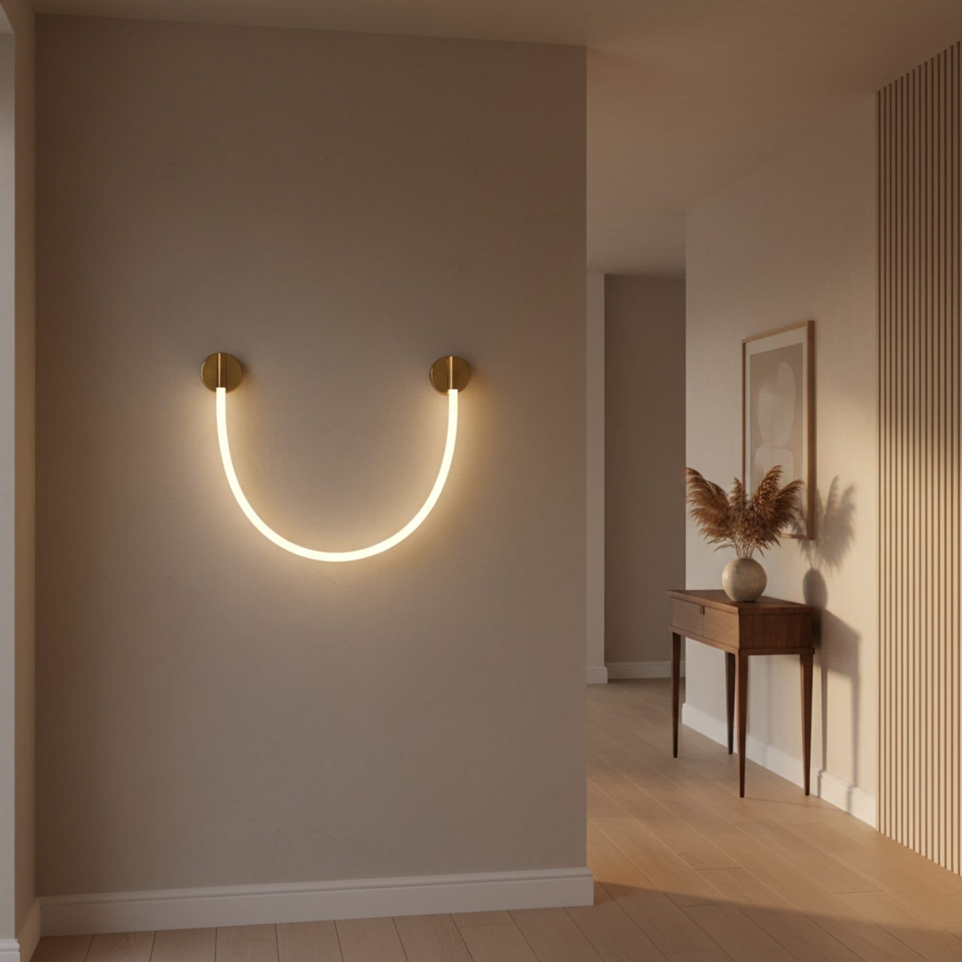 Aplica LED de perete Flippy 110cm Auriu 3000K/4000K/6000K — imagine 2