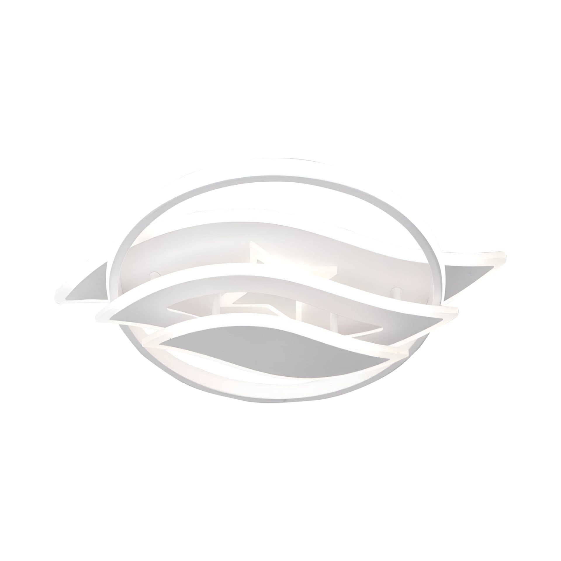 Lustra LED Flippy 52W RGB cu telecomanda, Alb — imagine 4