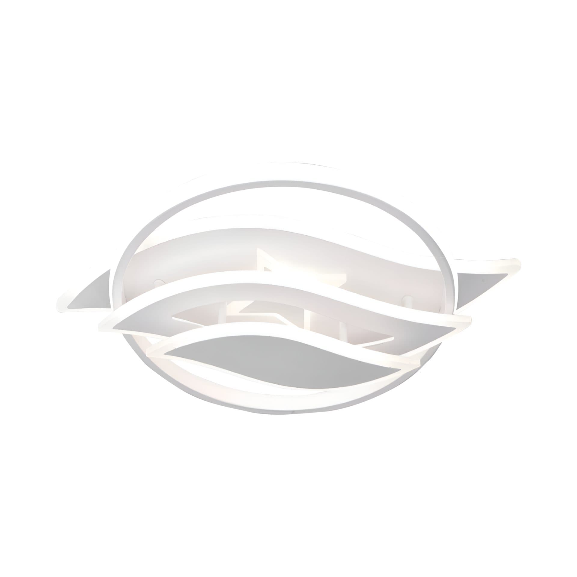 Lustra LED Flippy 52W RGB cu telecomanda, Alb — imagine 8