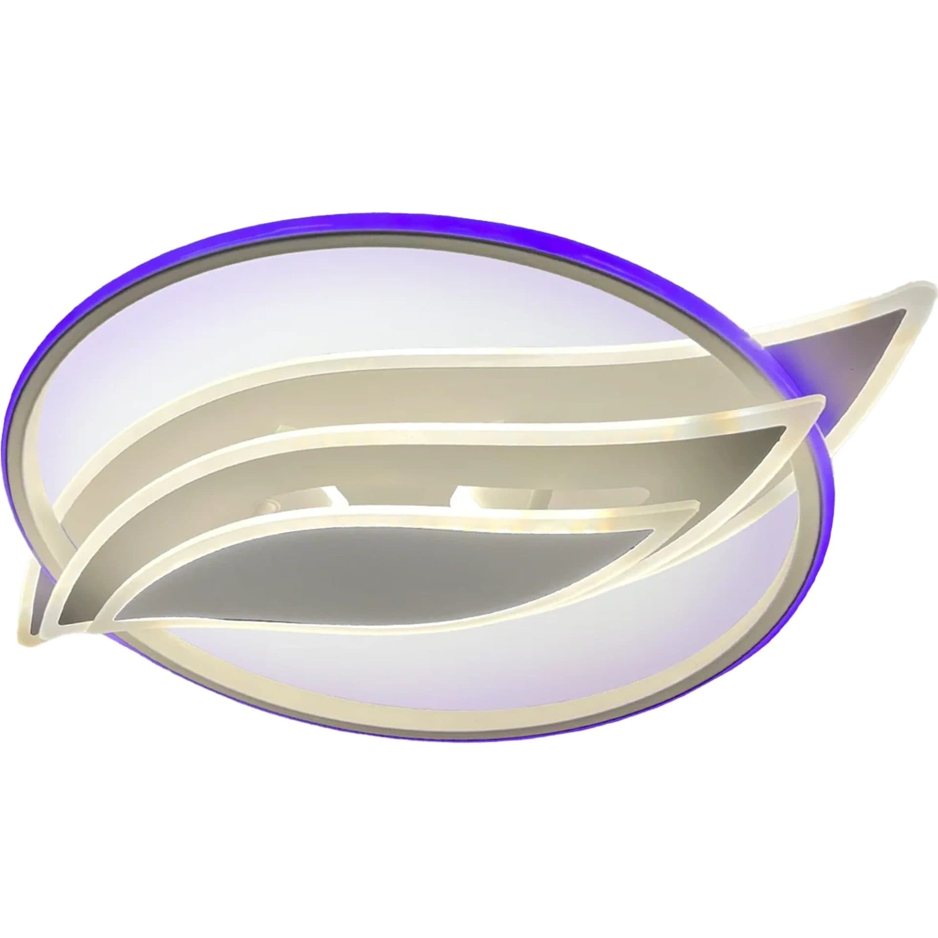 Lustra LED Flippy 52W RGB cu telecomanda, Alb — imagine 9