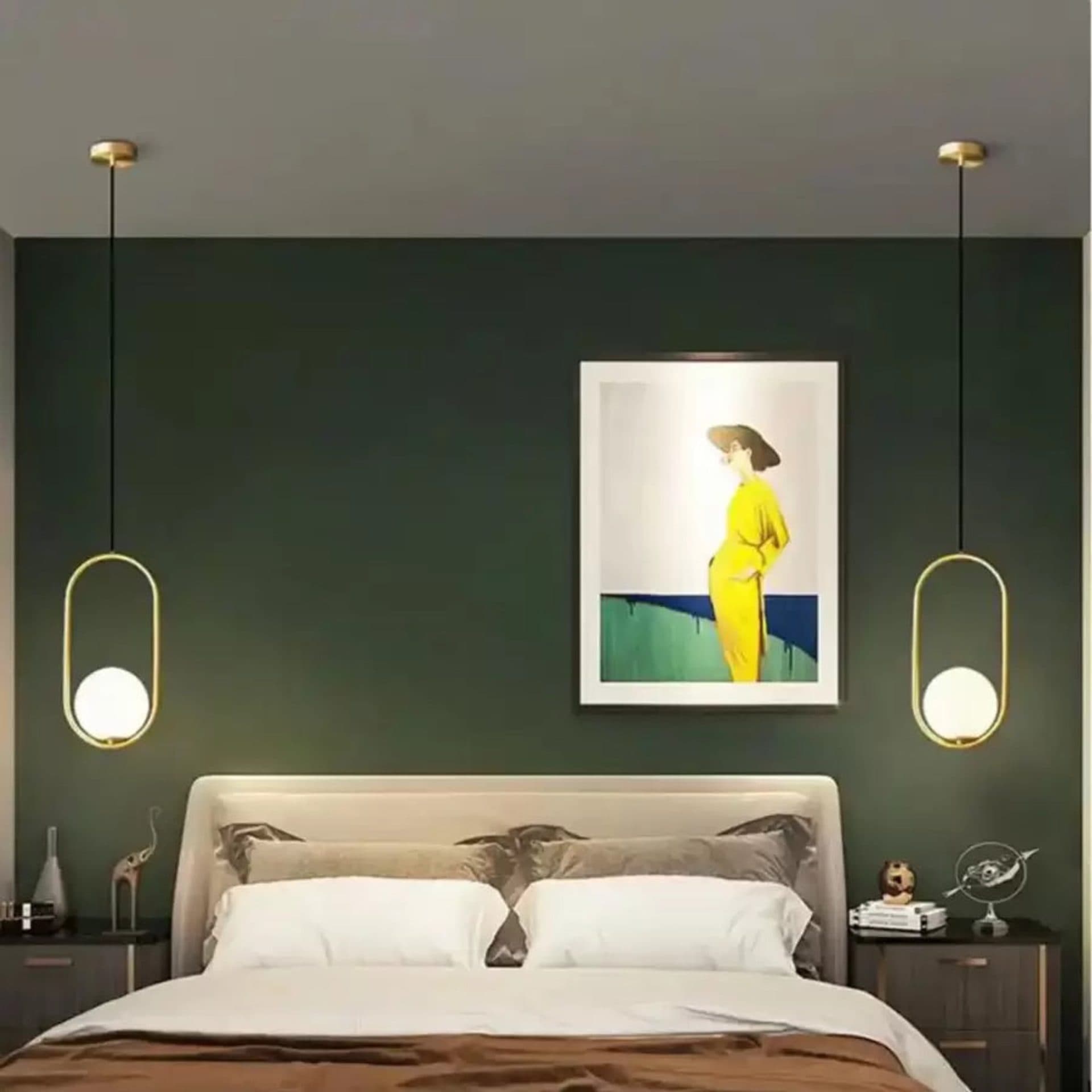 Lustra Modern Flippy 1x E27 Alb Auriu Metal Inaltime Reglabila — imagine 4