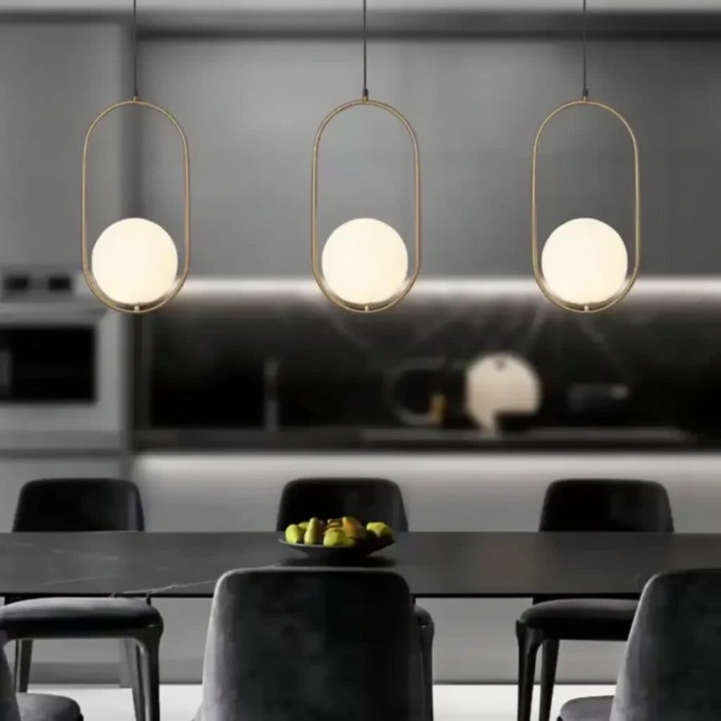 Lustra Modern Flippy 1x E27 Alb Auriu Metal Inaltime Reglabila — imagine 7