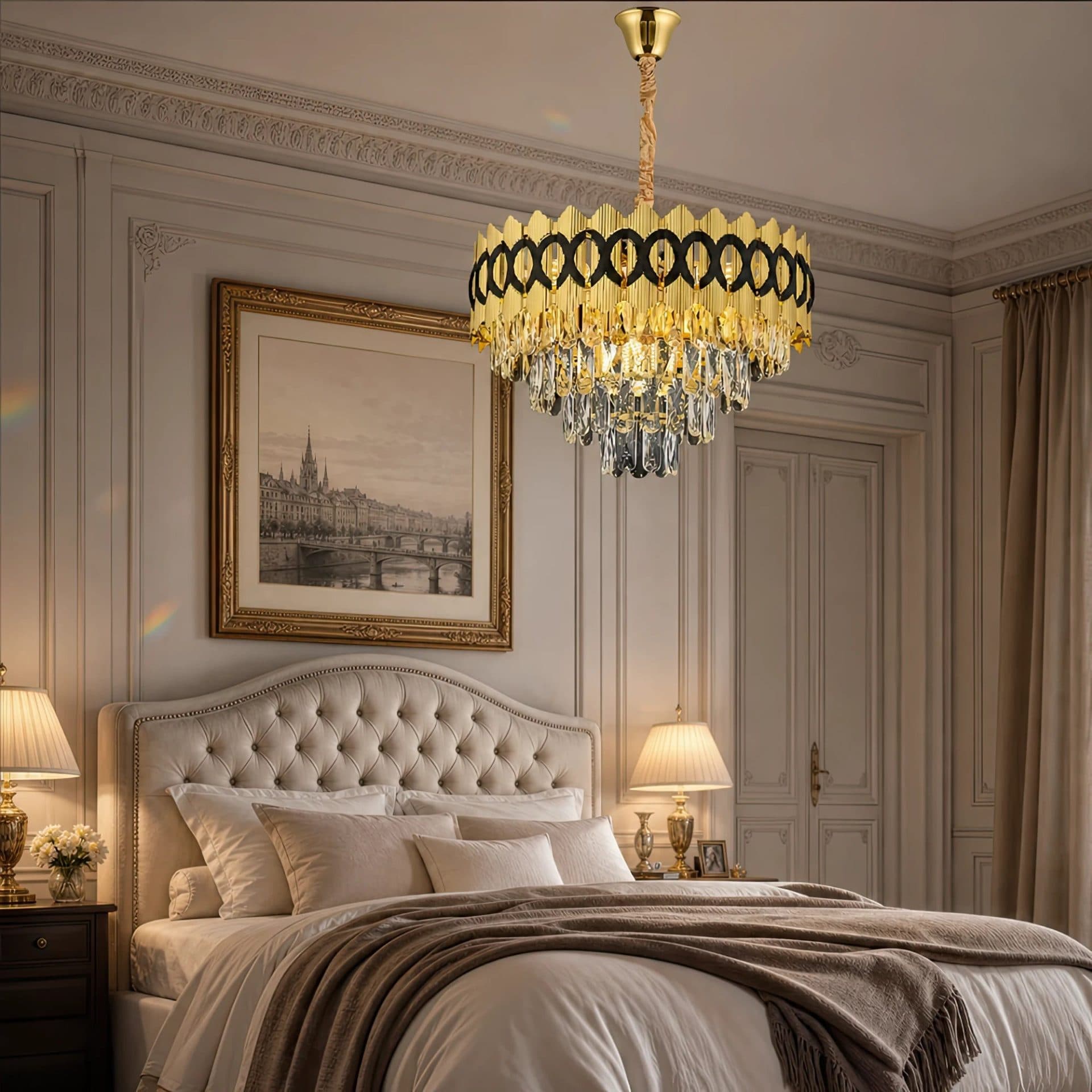 Candelabru Cristal Flippy Eleganza 8x E14 Auriu Lucios — imagine 13