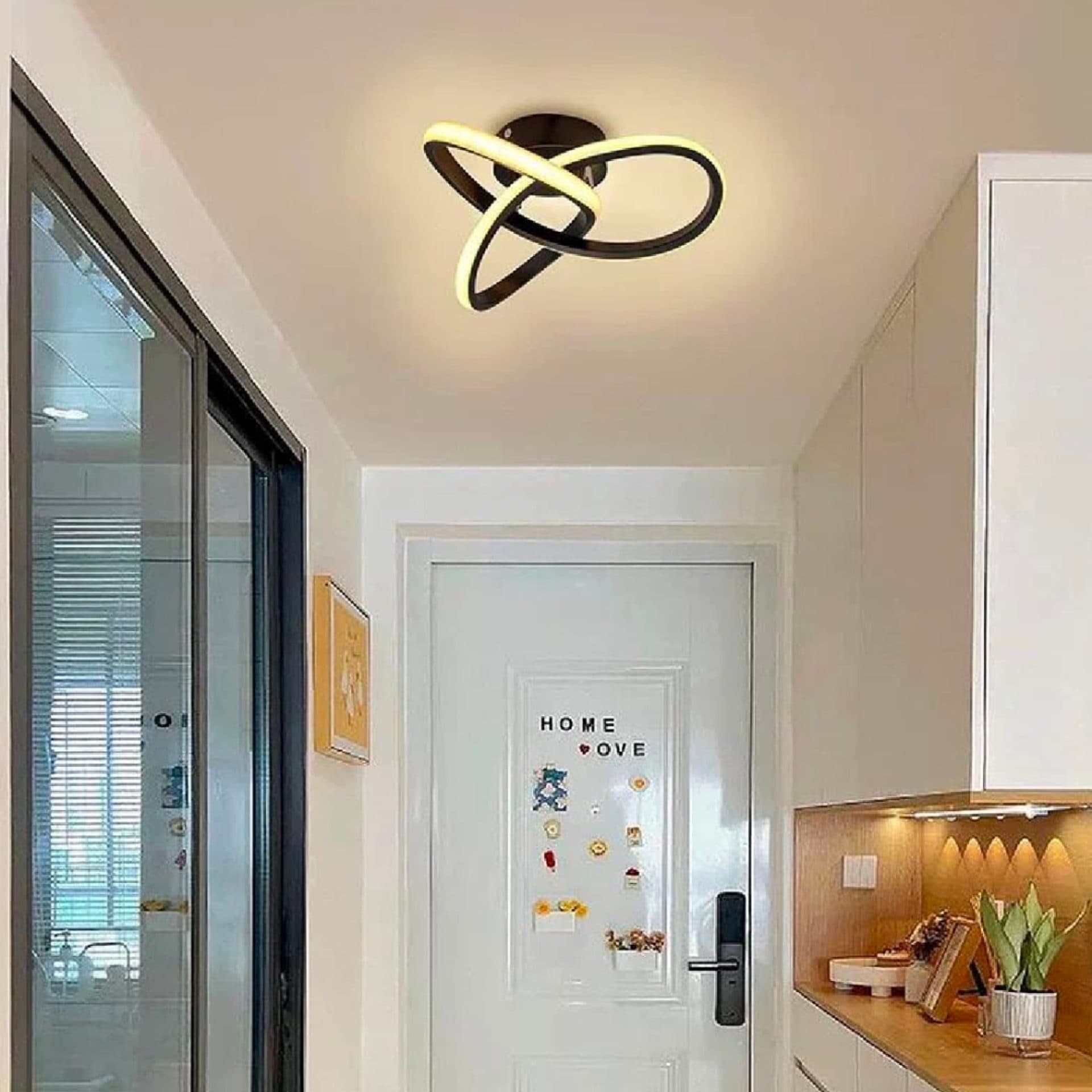 Lustra LED Flippy VERTEX Infinitum 13W, Lumina Rece/Calda/Neutra, Negru — imagine 1