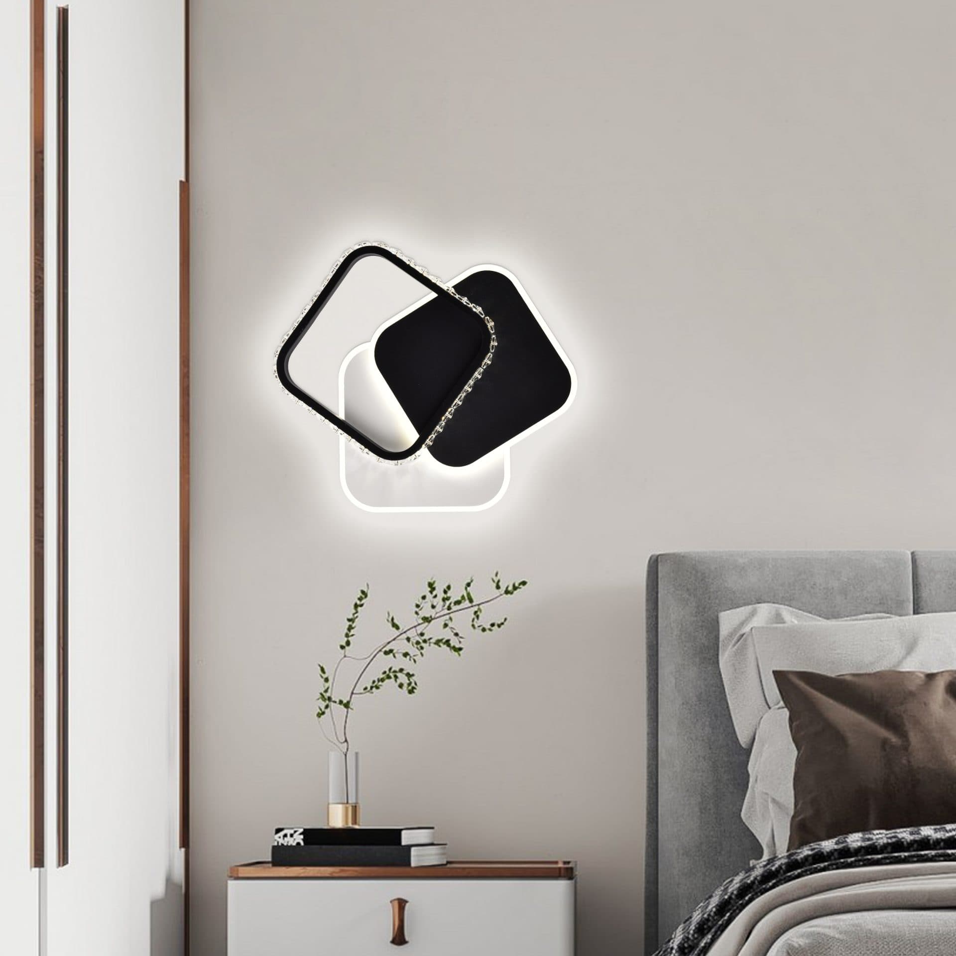 Lustra LED Flippy 39W 3 Patrate lumina reglabila Negru — imagine 6
