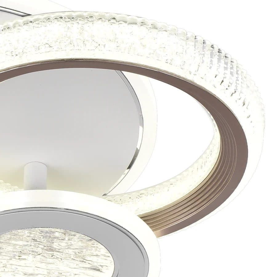 Lustra LED Flippy 44W 3 Cercuri Alb — imagine 2