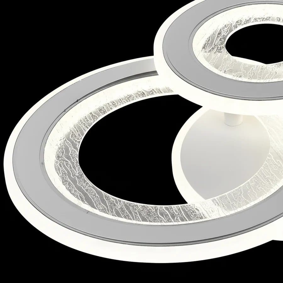Lustra LED Flippy 53W 3 Cercuri Alb — imagine 4