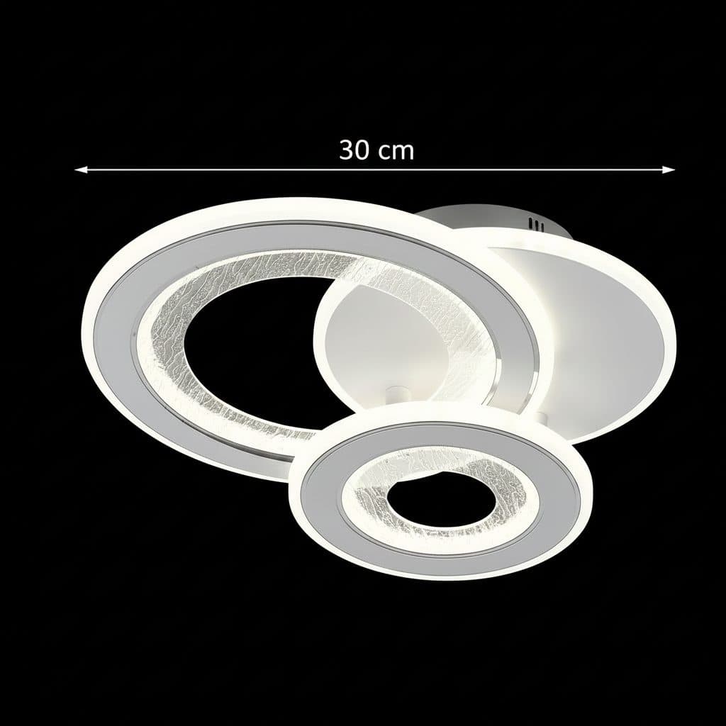 Lustra LED Flippy 53W 3 Cercuri Alb — imagine 8