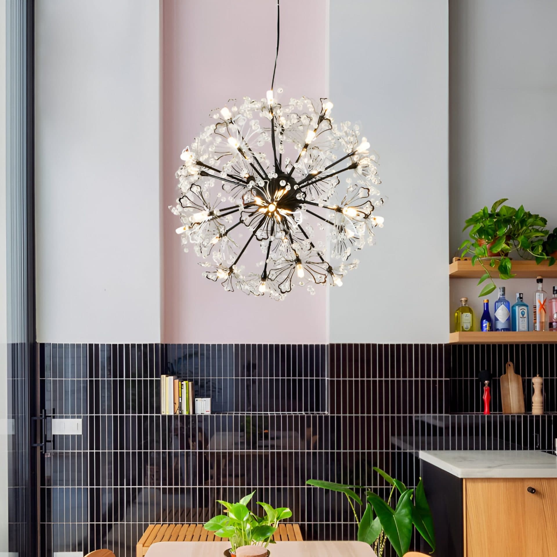 Candelabru Flippy Cristal Eleganza Negru 18x G4 — imagine 4