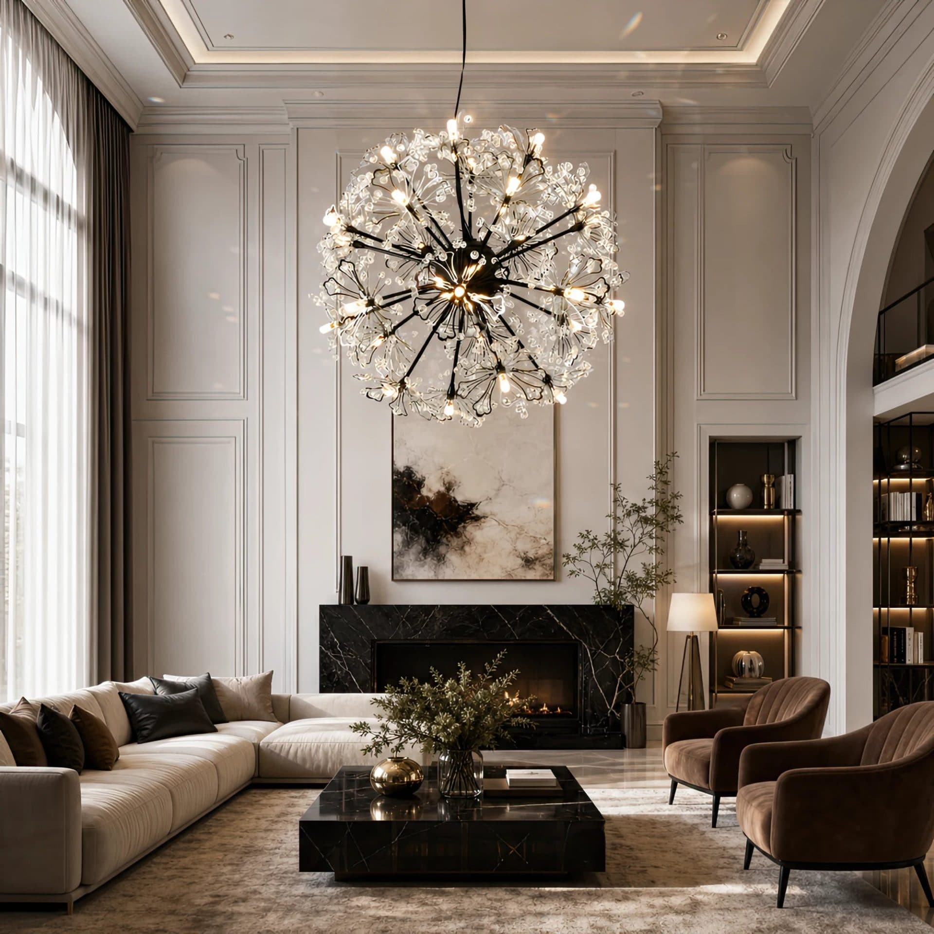 Candelabru Flippy Cristal Eleganza Negru 18x G4 — imagine 7