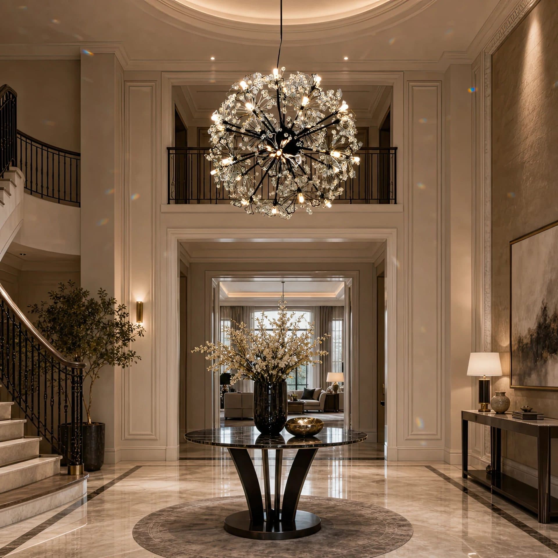 Candelabru Flippy Cristal Eleganza Negru 18x G4 — imagine 13