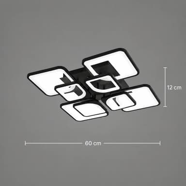 Plafoniera LED ZOE Flippy 8 Patrate 138W