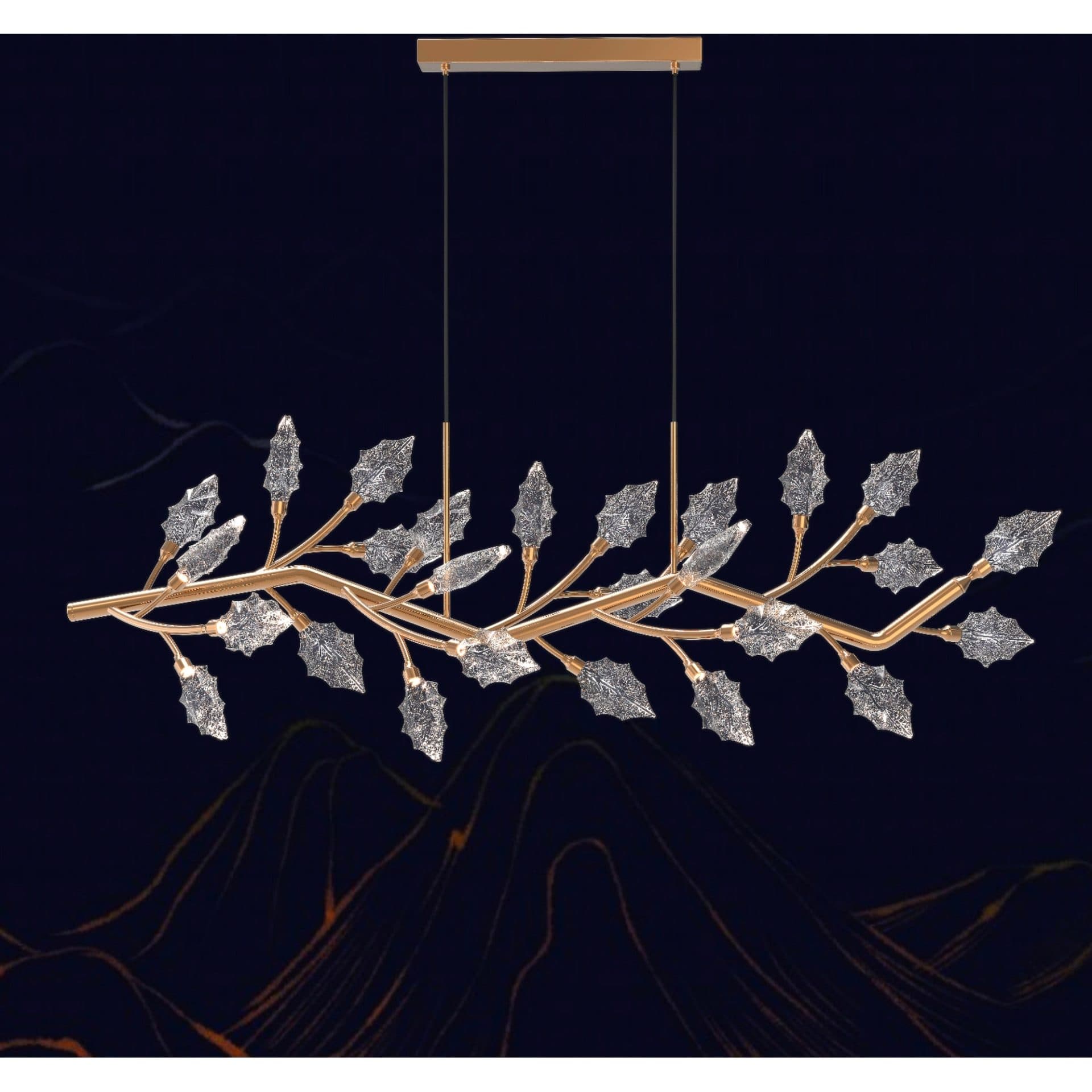 Candelabru LED TOCCATA Lungo, Auriu, 21W, Lumina Calda/Neutra/Rece — imagine 1