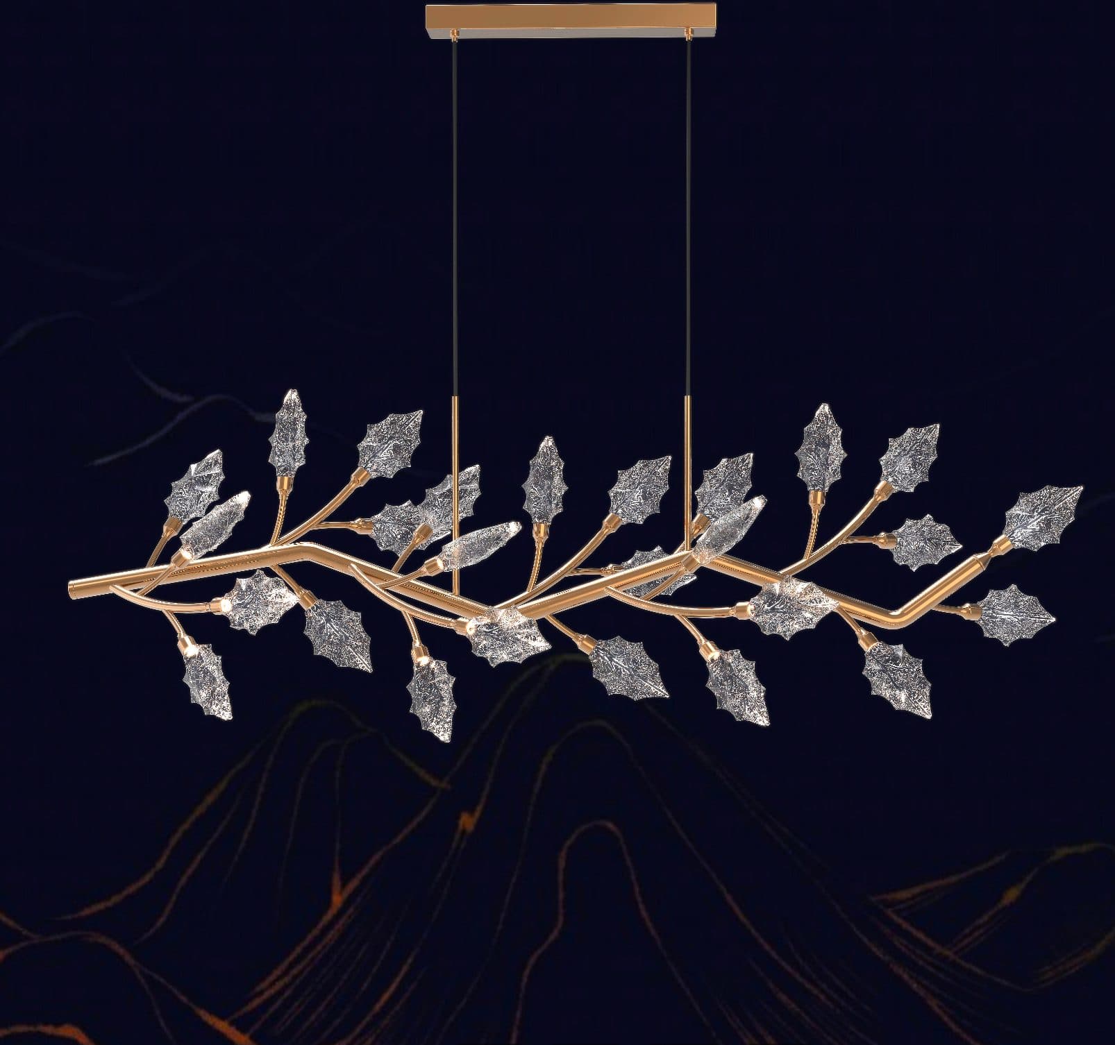 Candelabru LED TOCCATA Lungo, Auriu, 21W, Lumina Calda/Neutra/Rece — imagine 2