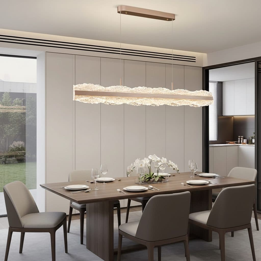 Lustra LED suspendata Flippy NIVALIS 55W 120cm Auriu — imagine 5