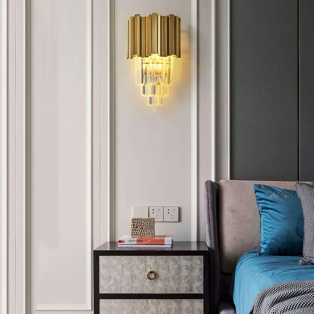Aplica Candelabru Cristal Flippy 2x E14 Auriu — imagine 17