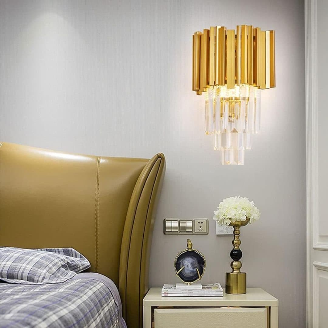 Aplica Candelabru Cristal Flippy 2x E14 Auriu — imagine 22
