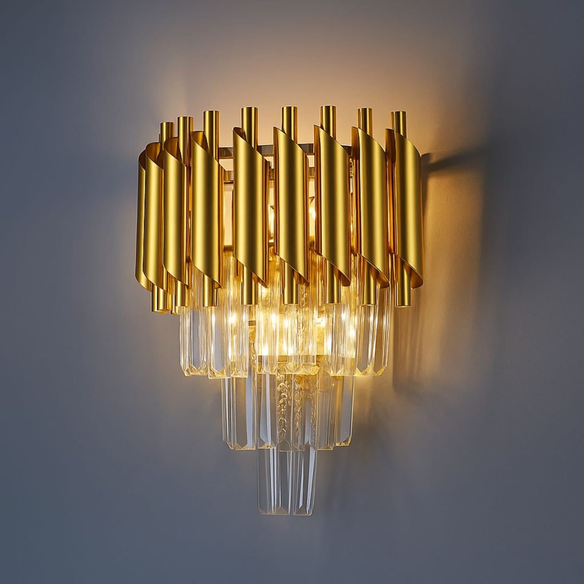 Aplica Candelabru Cristal Flippy Versailles Piccolo Auriu 2x E14 — imagine 4
