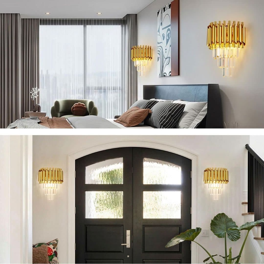 Aplica Candelabru Cristal Flippy Versailles Piccolo Auriu 2x E14 — imagine 15