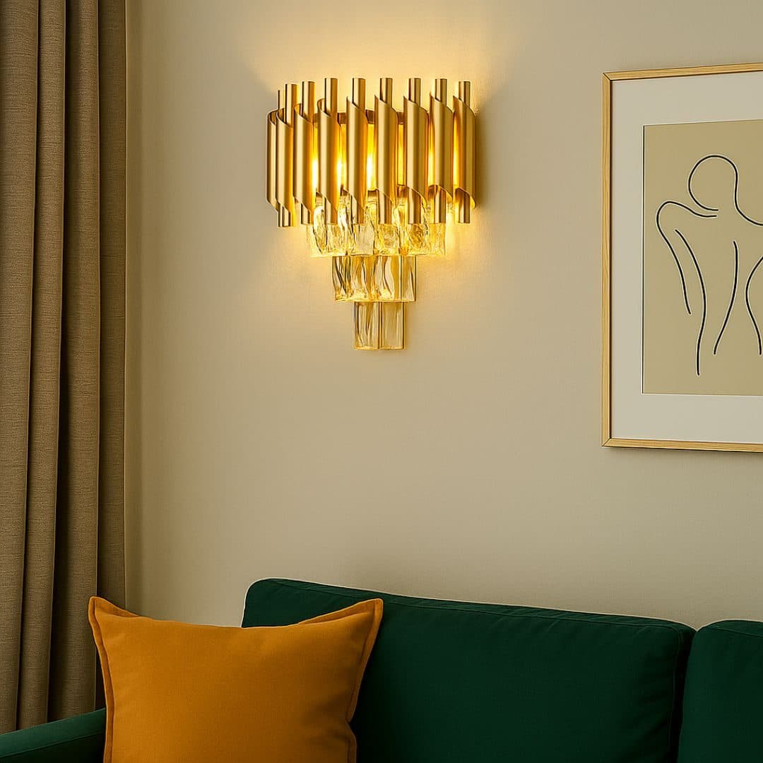 Aplica Candelabru Cristal Flippy Versailles Piccolo Auriu 2x E14 — imagine 16