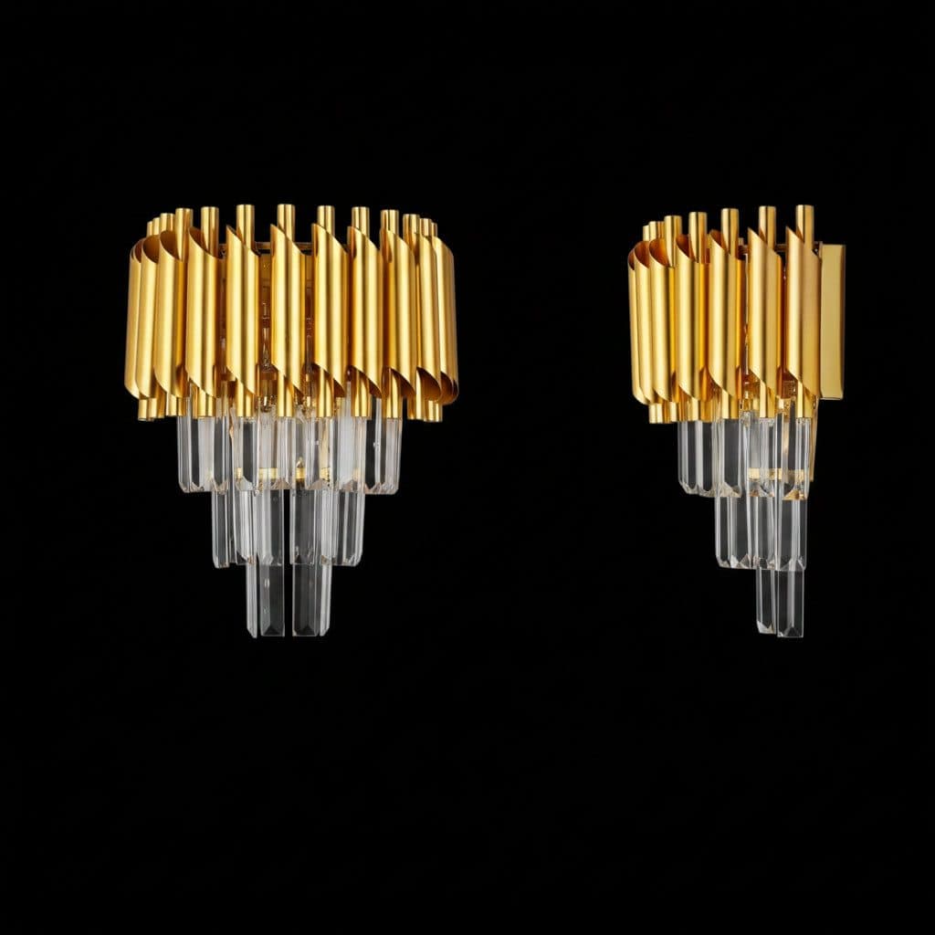 Aplica Candelabru Cristal Flippy Versailles Piccolo Auriu 2x E14 — imagine 17