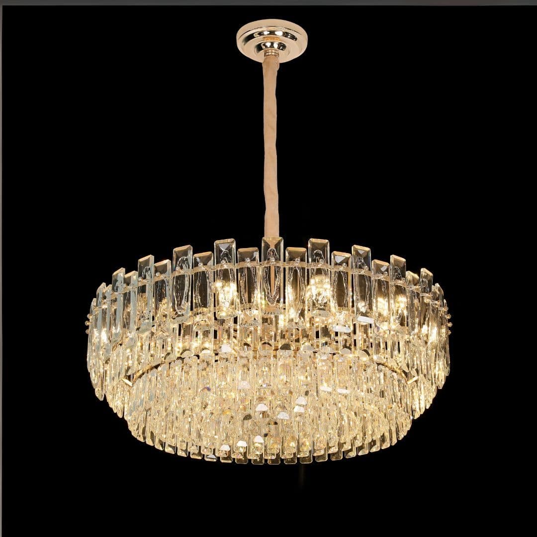 Candelabru Cristal Flippy Fontainebleau Supremo 15x E14 Auriu — imagine 4