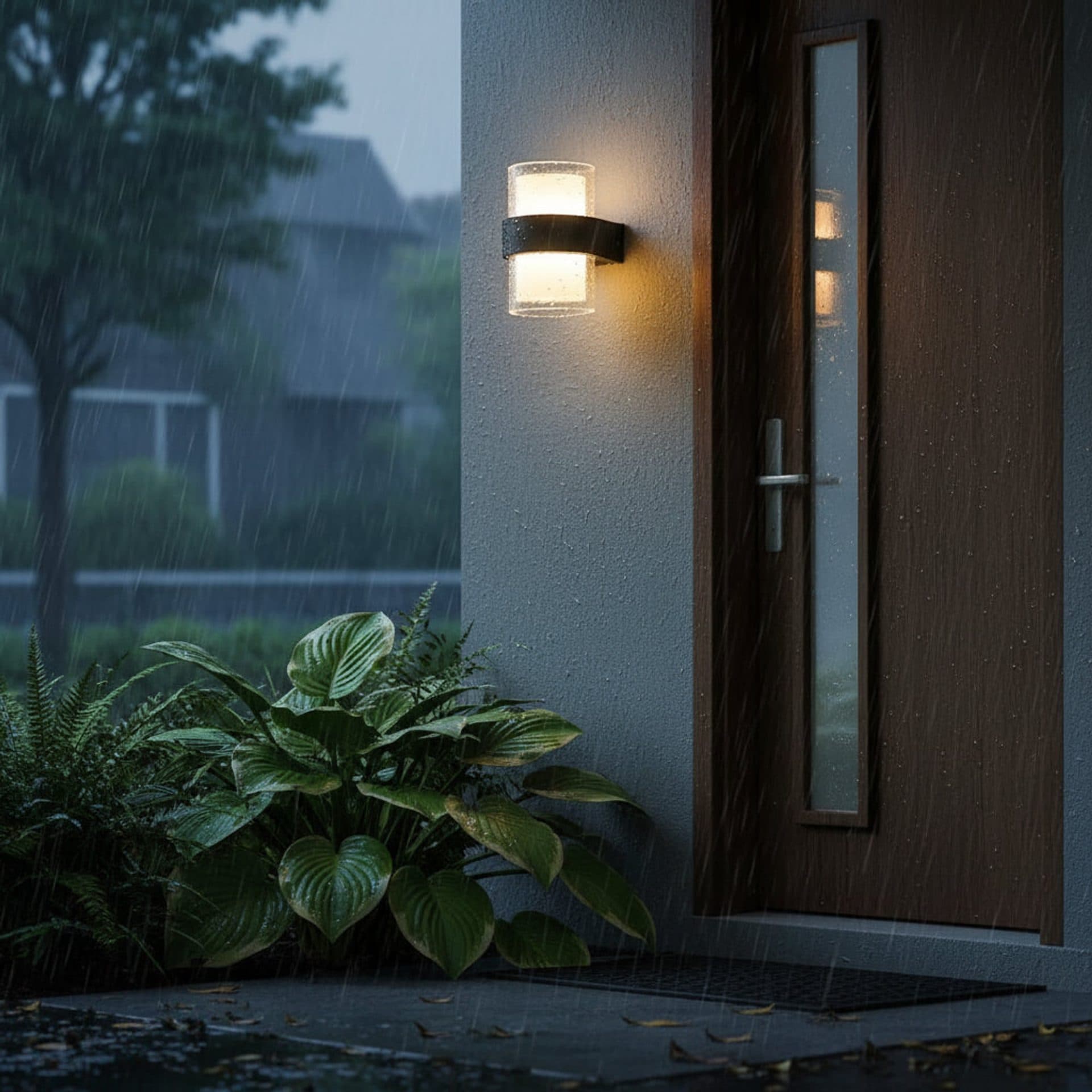 Aplica LED Exterior MIRA 9W 2 Surse de lumina Lumina Calda Negru — imagine 1
