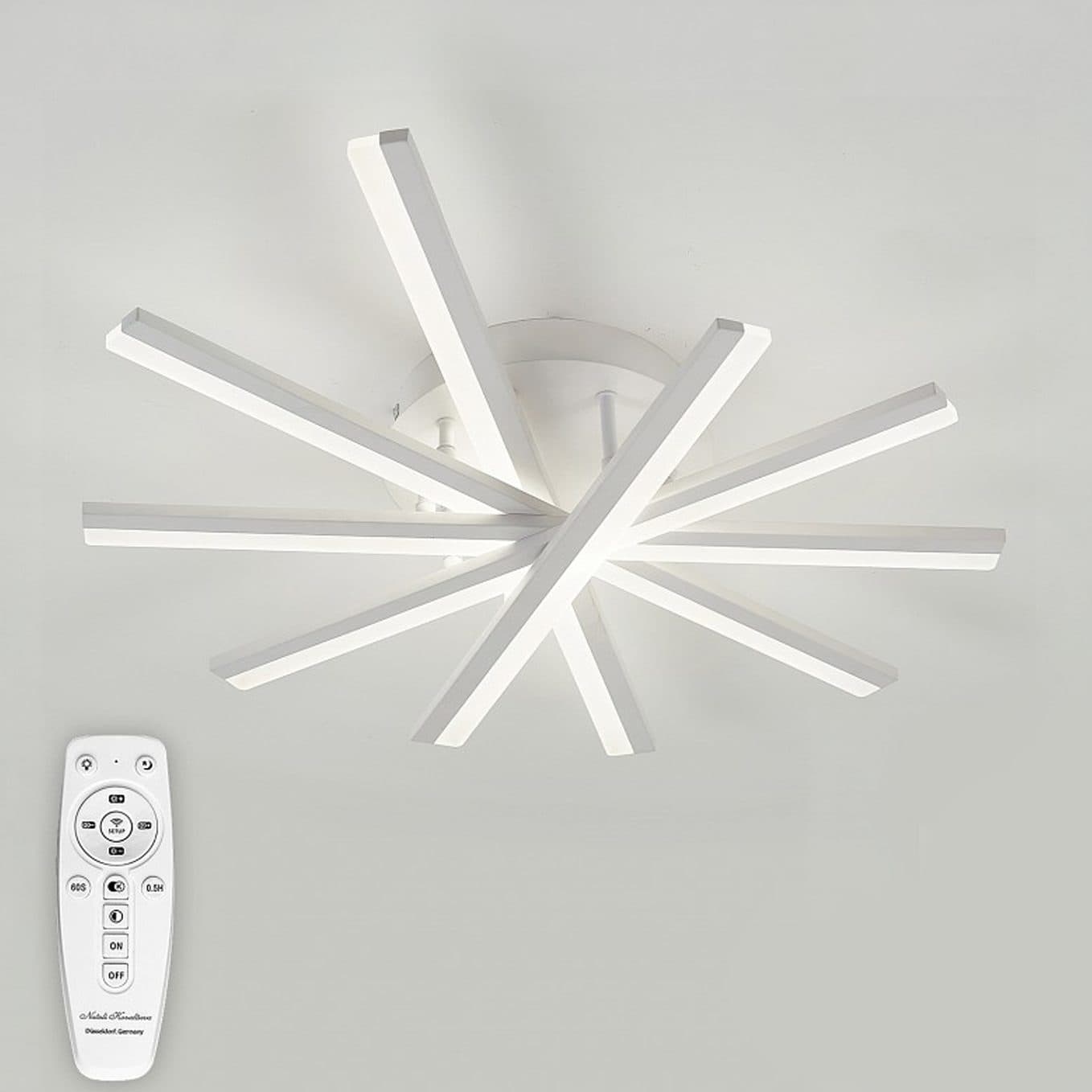 Lustra LED Flippy 67W Dimabila Alb — imagine 4