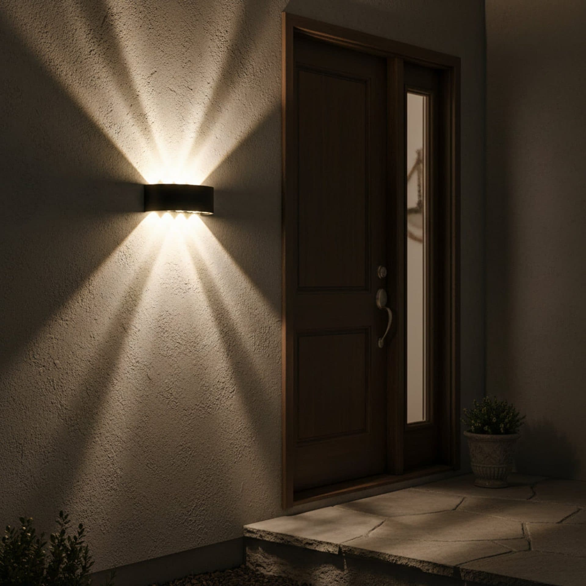 Aplica LED Exterior Flippy 8W Lumina Calda Negru — imagine 1